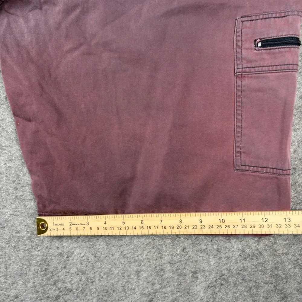 Dickies Cargo Shorts Mens 44 Sun Faded Maroon Y2K Workwear‎ Utility Distressed
